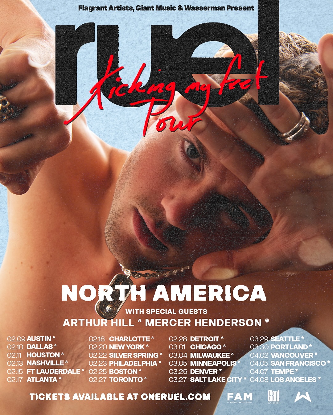 Mercer Henderson Kicking My Feet Tour Tour Poster 2026